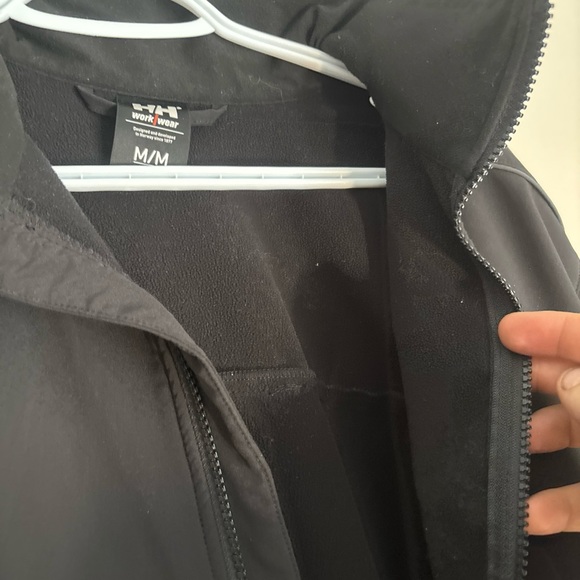 Helly Hansen Black Zip-Up Softshell Jacket with Reflective Trim - Picture 4 of 7